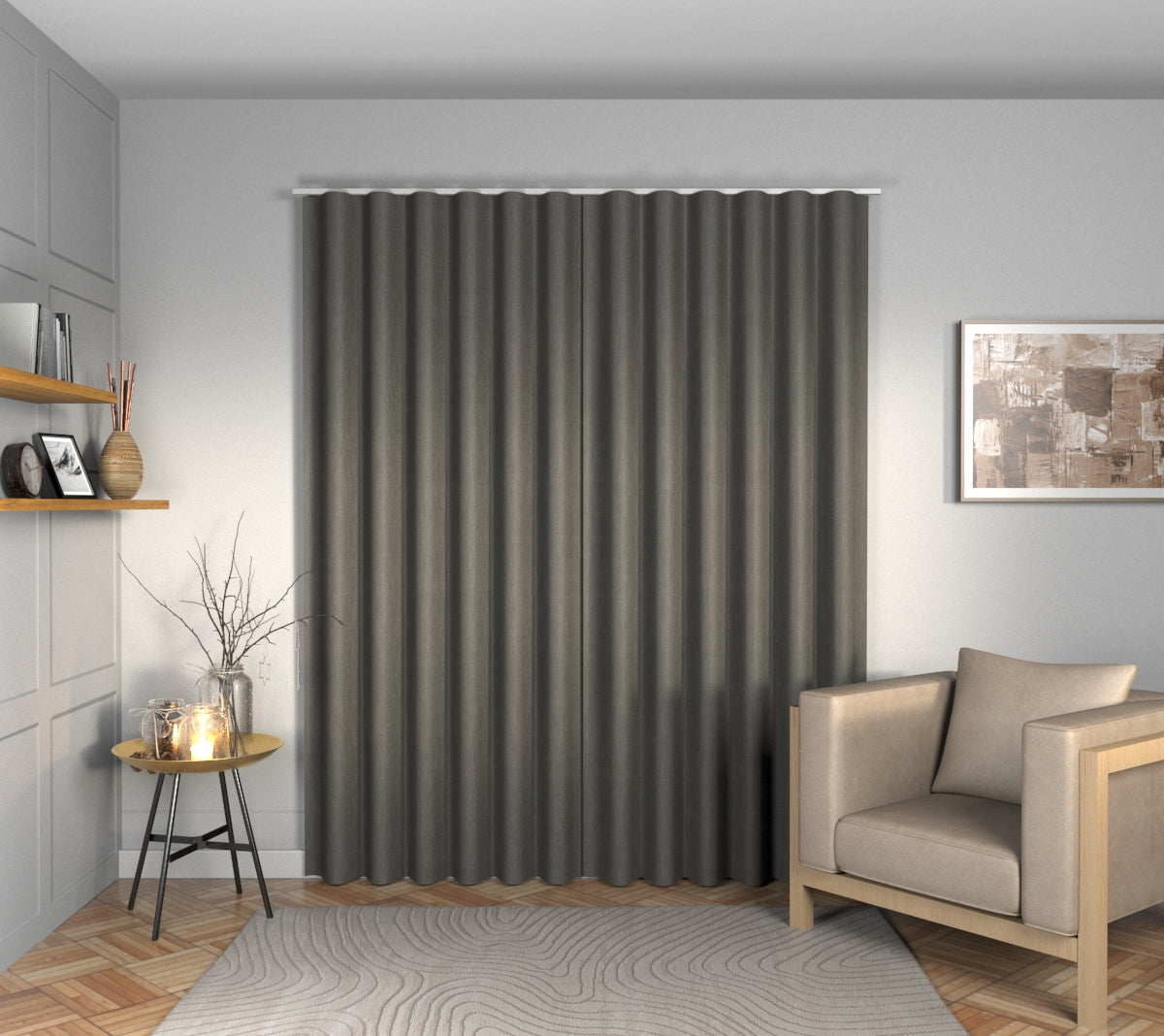 Ruskin Lava Rock Wave Curtain