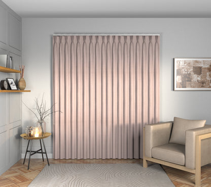 Ruskin Rose Quartz Triple Pleat Curtain