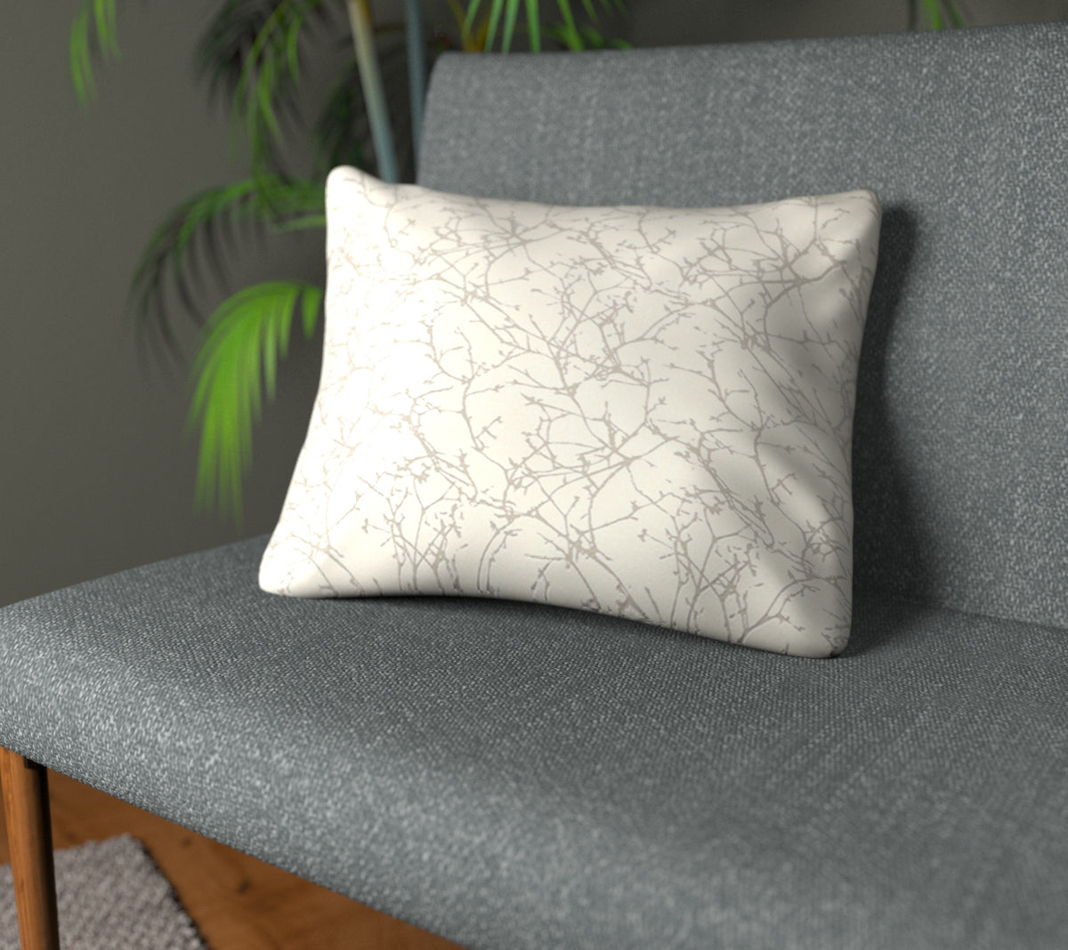 Acacia Oyster Plain Cushion
