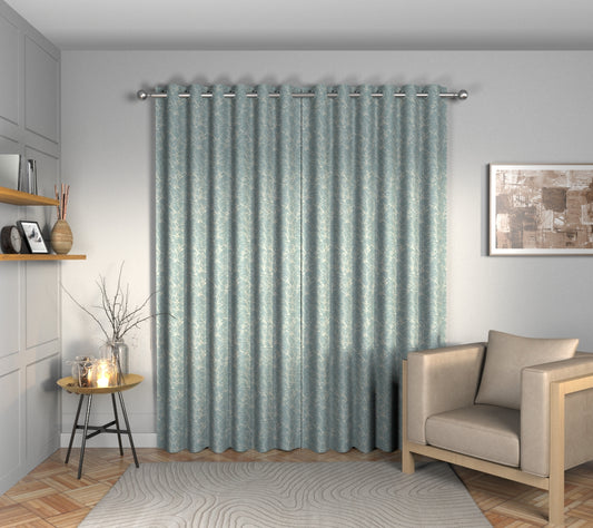 Acacia Tourmaline Eyelets Curtain