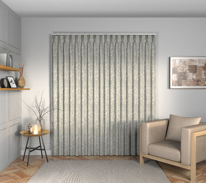 Acacia Pigeon Triple Pleat Curtain