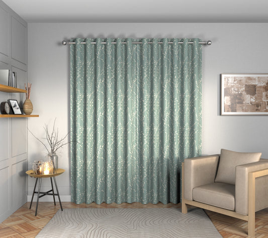 Mikado Rockpool Eyelets Curtain