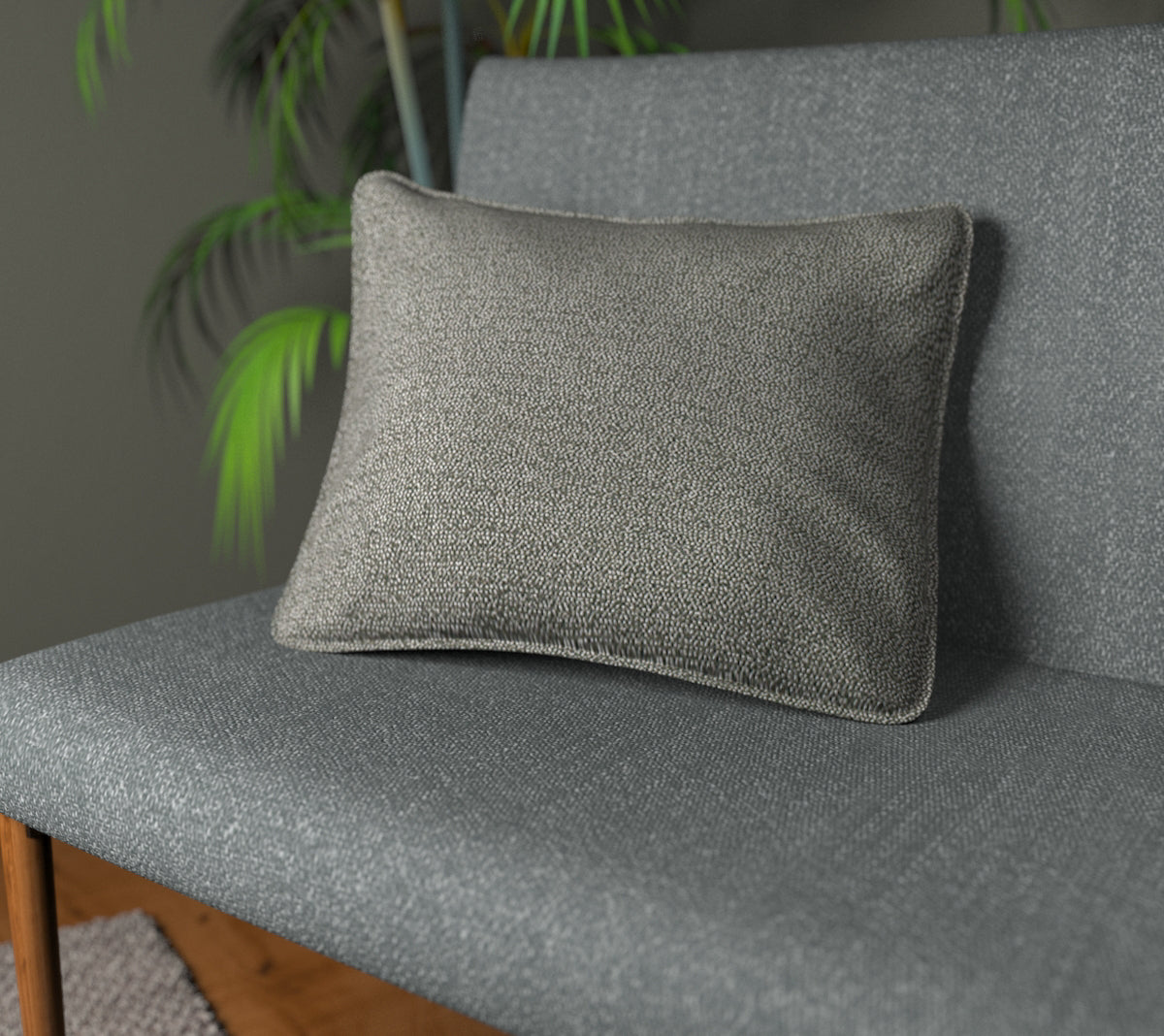 Olavi Moleskin Piped Cushion