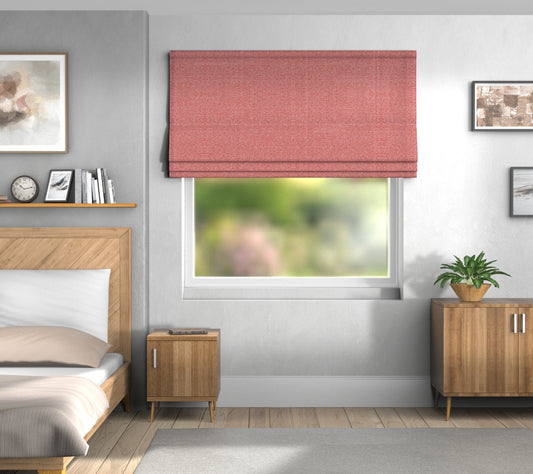 Olavi Red Tulip Default Roman Blind