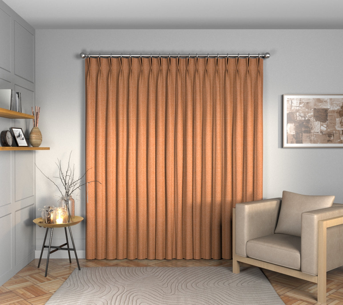 Olavi Clementine Double Pleat Curtain