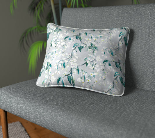 Wisteria Jade Piped Cushion