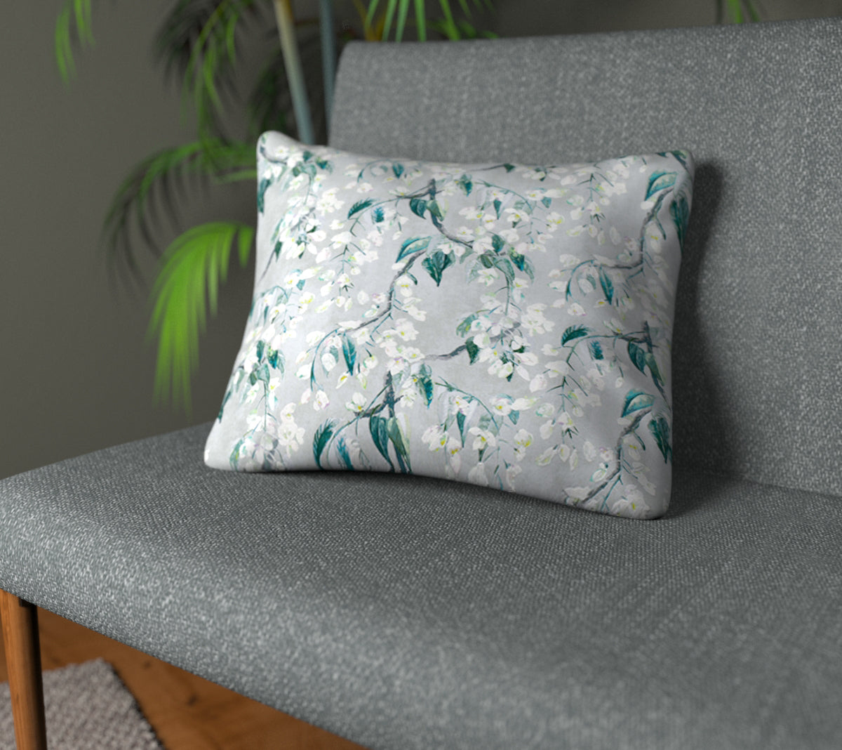 Wisteria Jade Plain Cushion