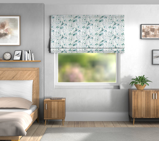 Wisteria Jade Default Roman Blind