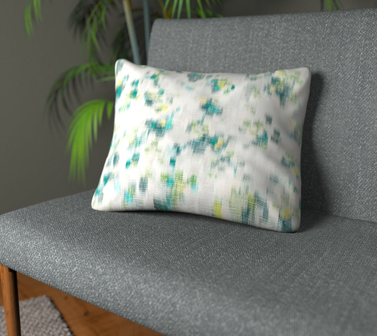Wild Garden Jade Plain Cushion