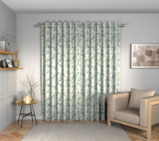 Wild Garden Jade Eyelets Curtain