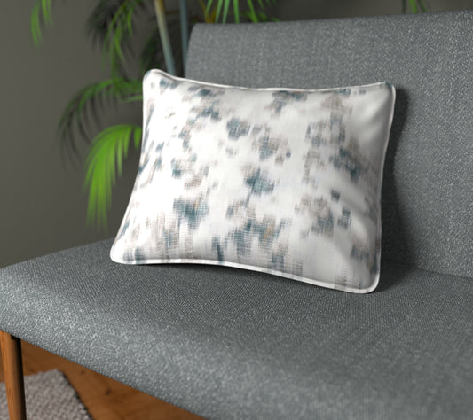Wild Garden Eucalyptus Piped Cushion