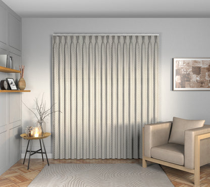 Hennell Stone Triple Pleat Curtain