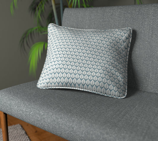 Hennell Smoke Blue Piped Cushion