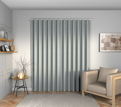 Hennell Smoke Blue Wave Curtain