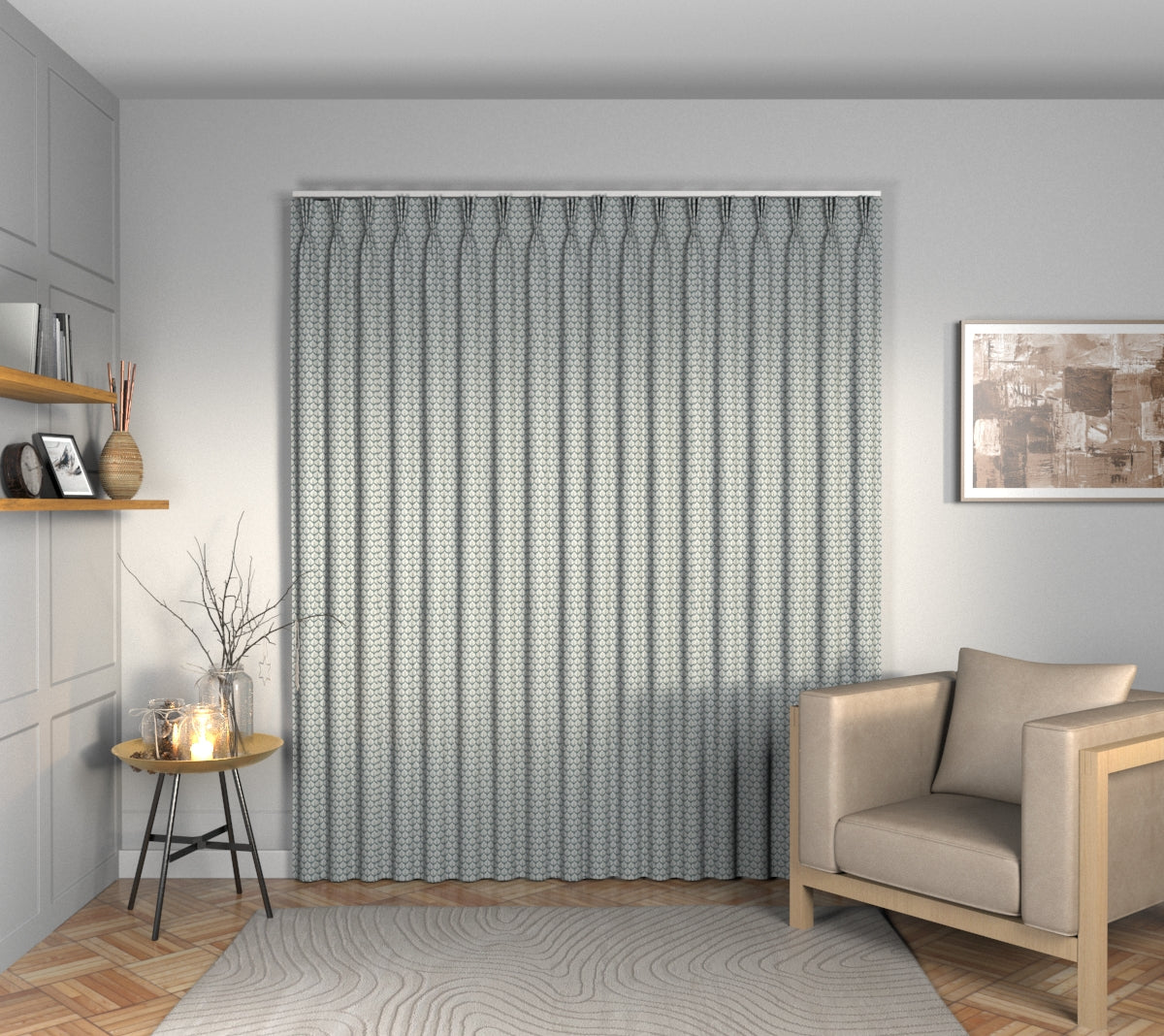 Hennell Jasper Triple Pleat Curtain