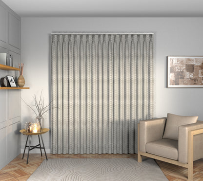 Hennell Turtle Dove Triple Pleat Curtain
