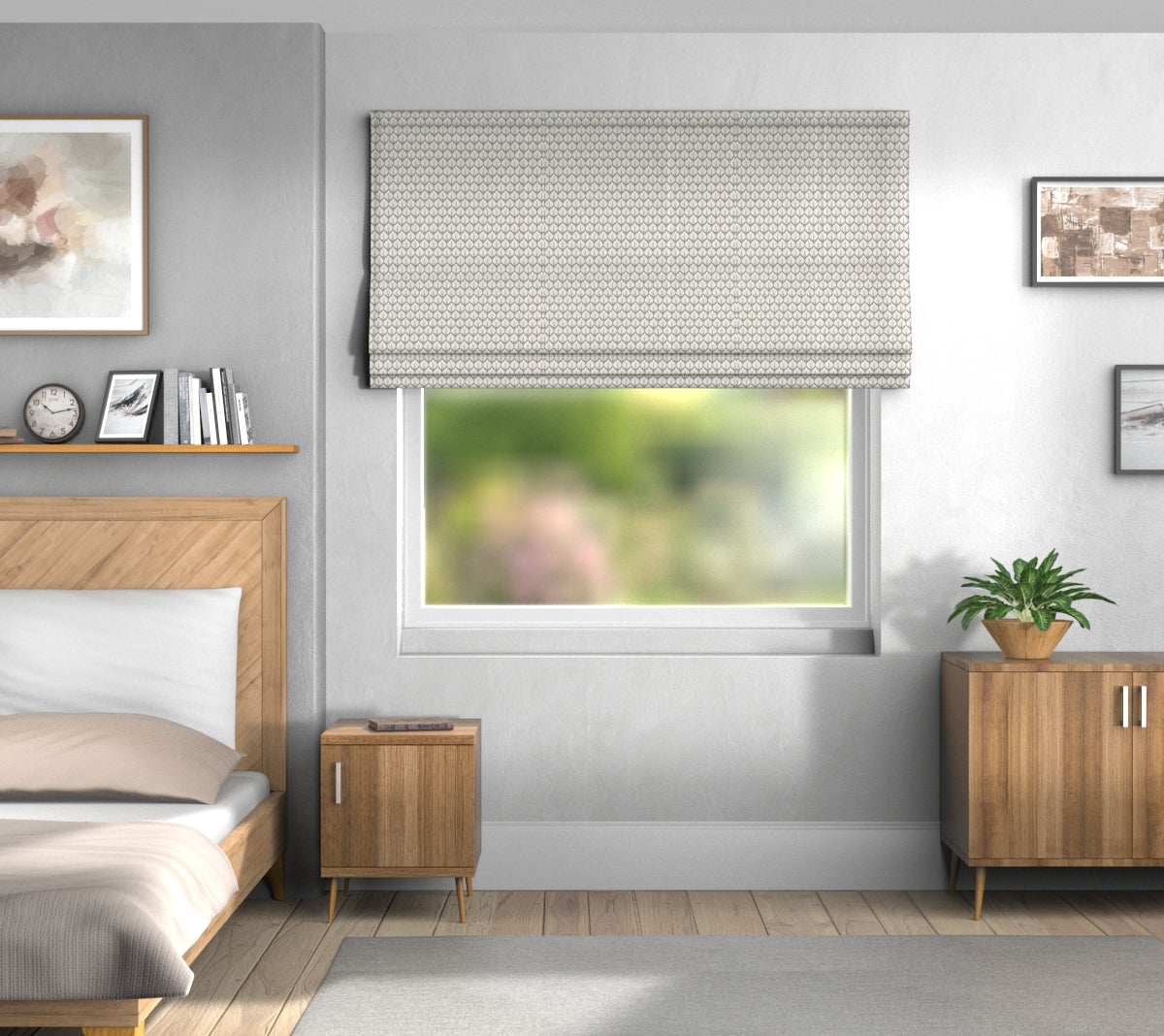 Hennell Turtle Dove Default Roman Blind