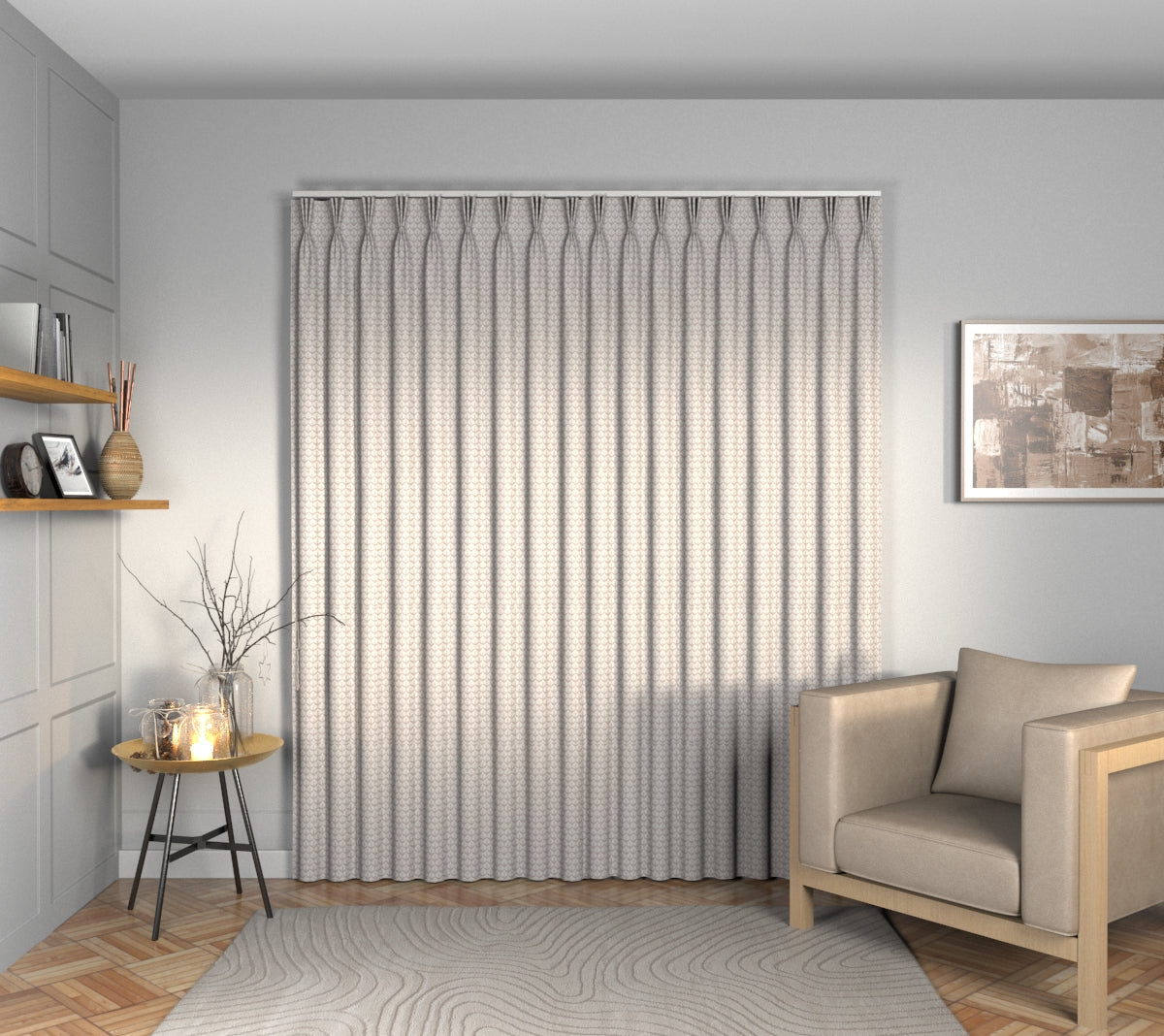 Hennell Perlino Triple Pleat Curtain