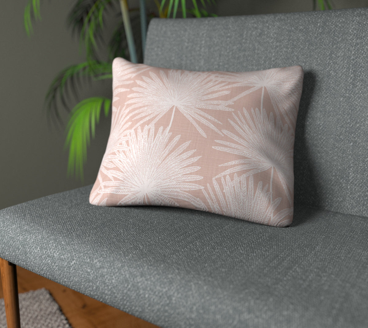 Camansi Wild Rose Plain Cushion