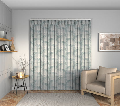 Camansi Duck Egg Triple Pleat Curtain