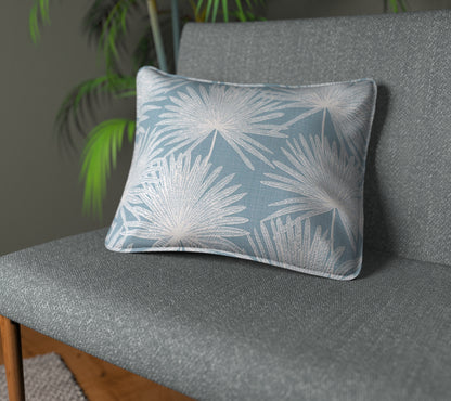 Camansi Smoke Blue Piped Cushion