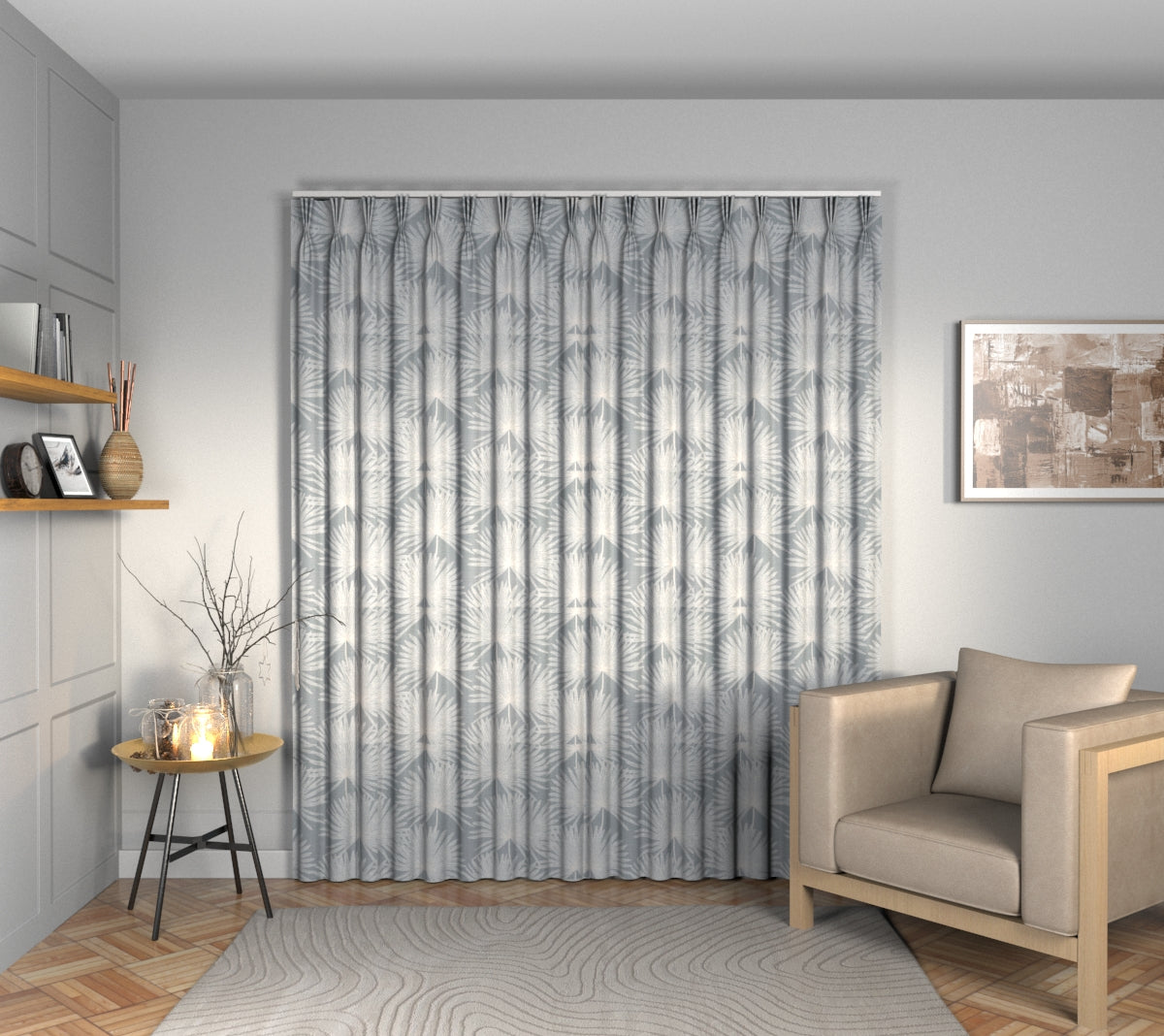Camansi Cirrus Triple Pleat Curtain