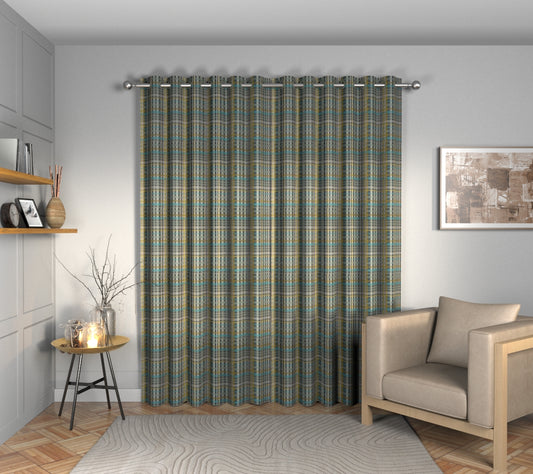 Oxley Pesto Eyelets Curtain