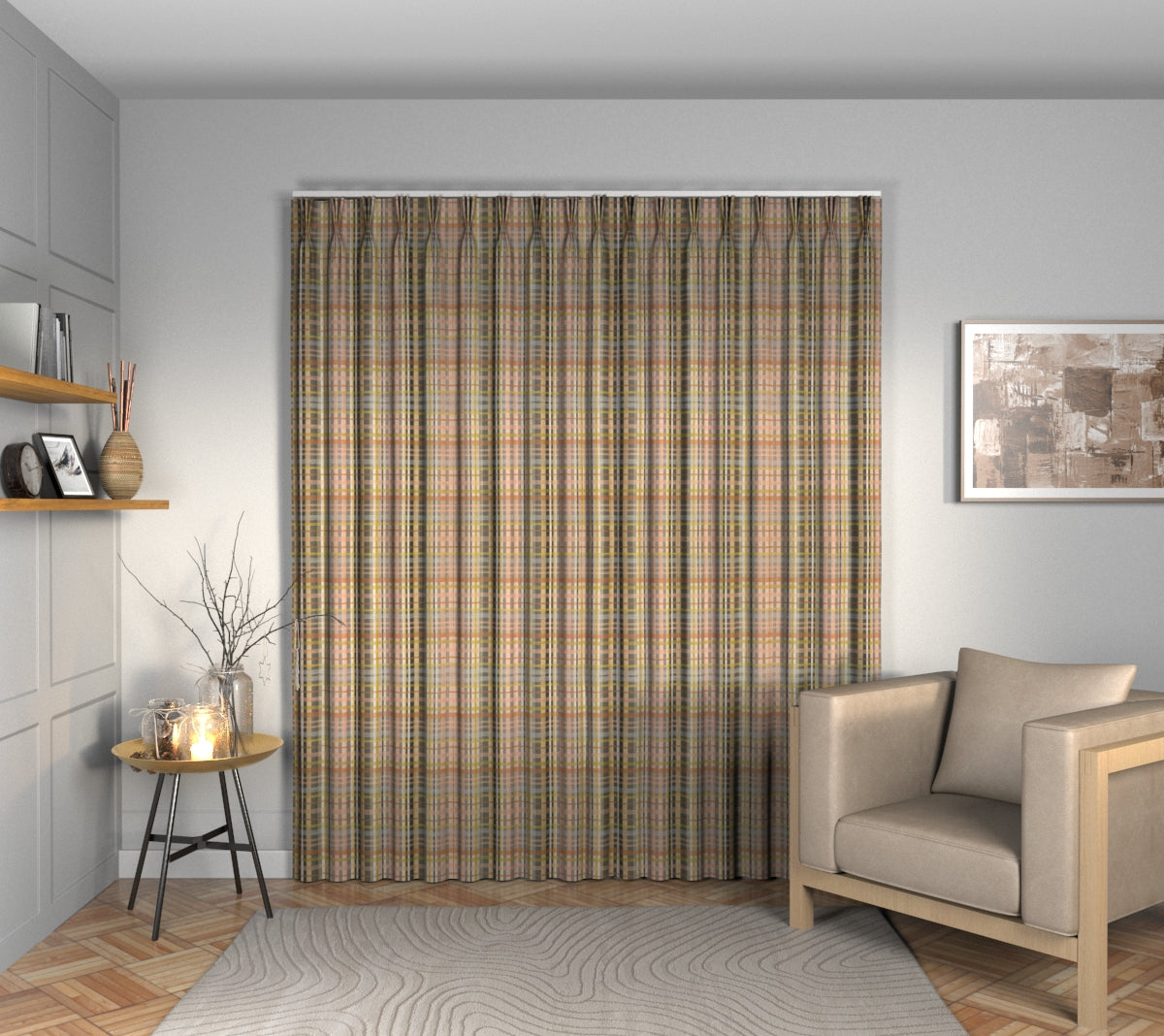 Oxley Sorbet Triple Pleat Curtain