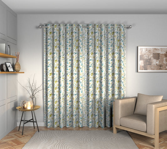 Otelie Kingfisher Eyelets Curtain