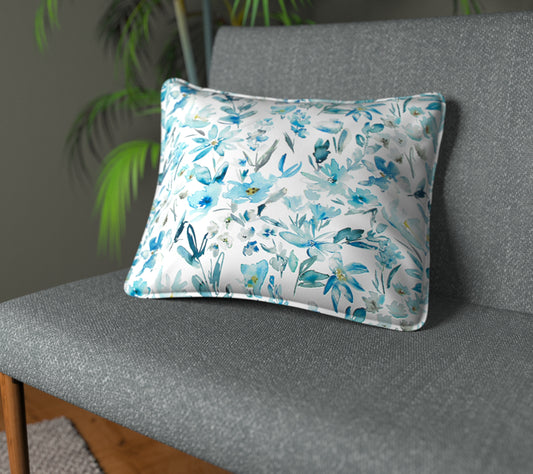 Otelie Cobalt Piped Cushion