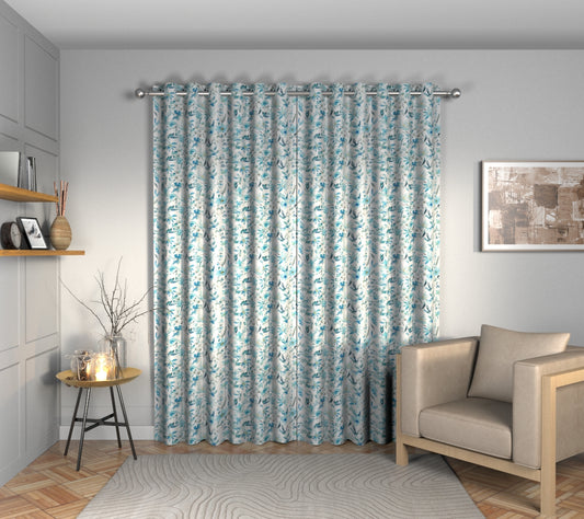 Otelie Cobalt Eyelets Curtain