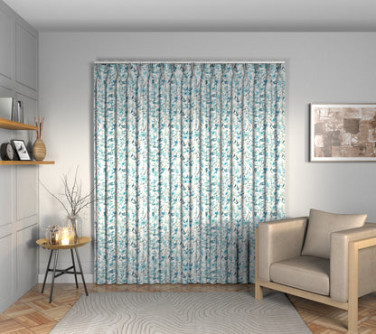 Otelie Cobalt Triple Pleat Curtain