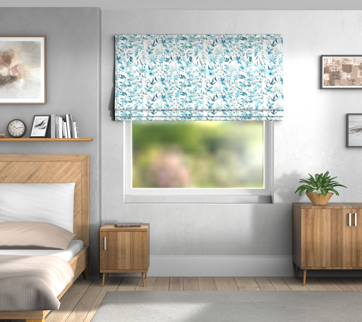 Otelie Cobalt Default Roman Blind