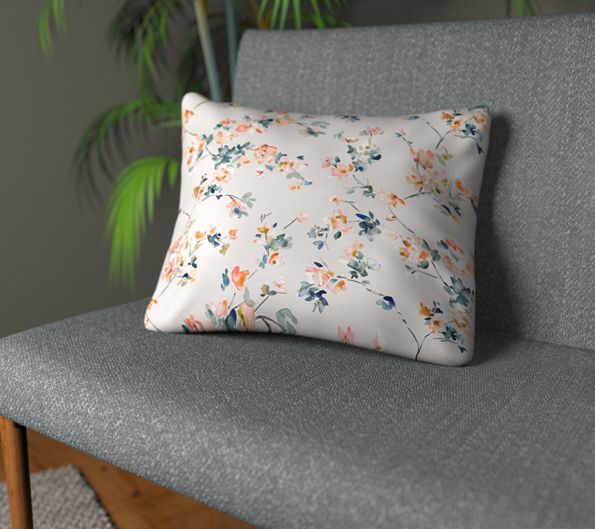 Thalia Blush Plain Cushion