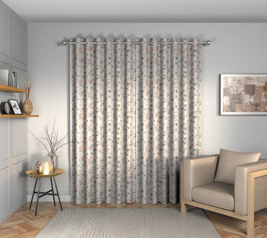 Thalia Blush Eyelets Curtain