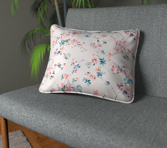 Thalia Pomegranate Piped Cushion