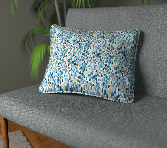 Orrin Kingfisher Piped Cushion
