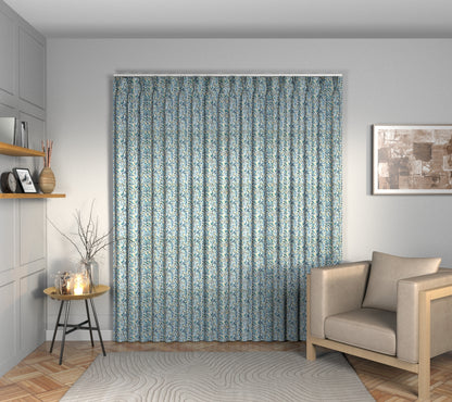 Orrin Kingfisher Triple Pleat Curtain