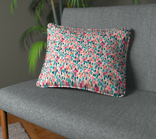 Orrin Pomegranate Piped Cushion