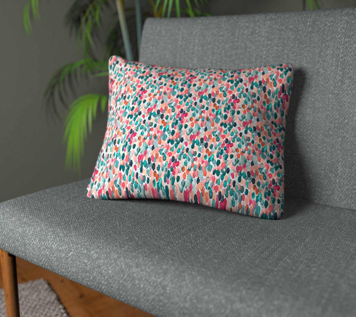 Orrin Pomegranate Plain Cushion