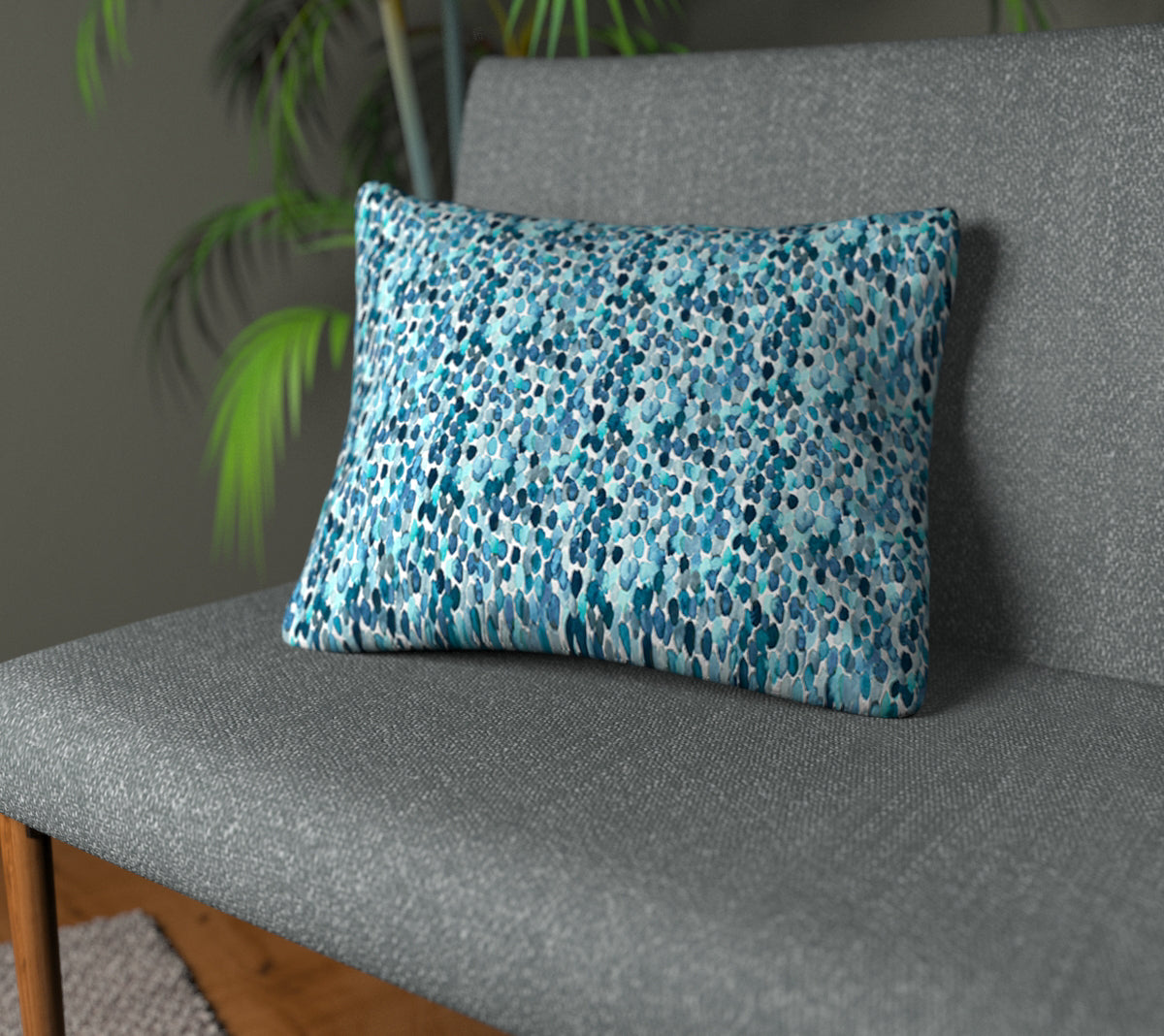 Orrin Cobalt Plain Cushion