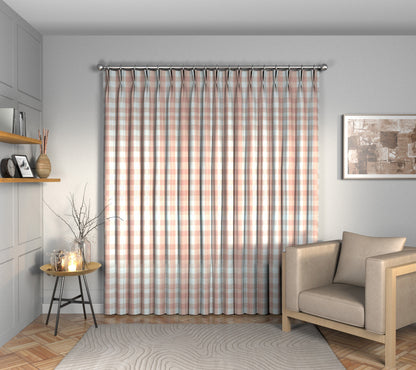Kemble Rose Quartz Double Pleat Curtain