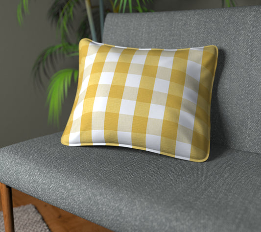 Kemble Sunflower Piped Cushion