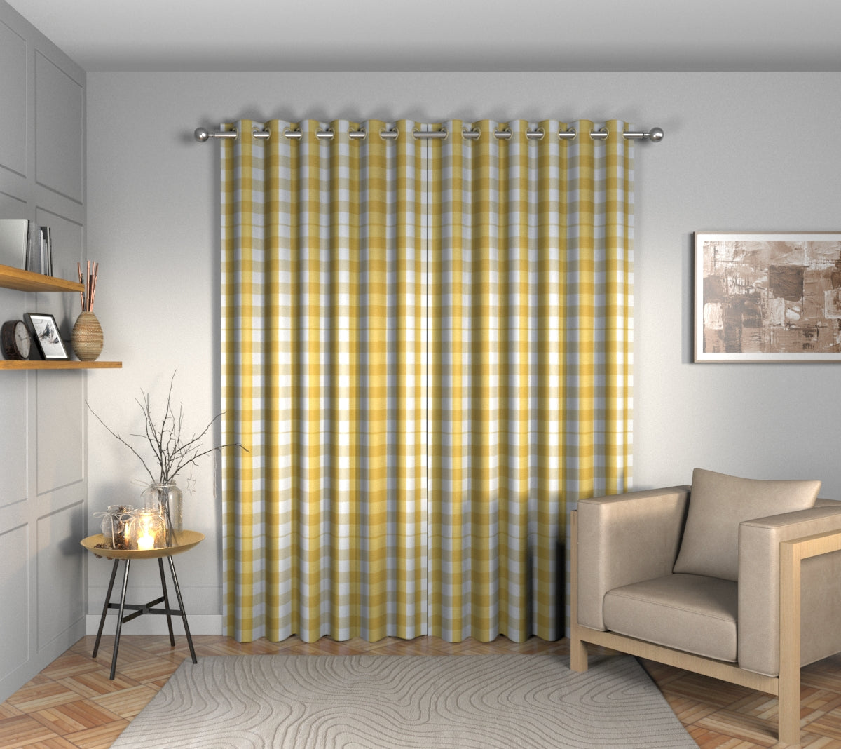 Kemble Sunflower Eyelets Curtain