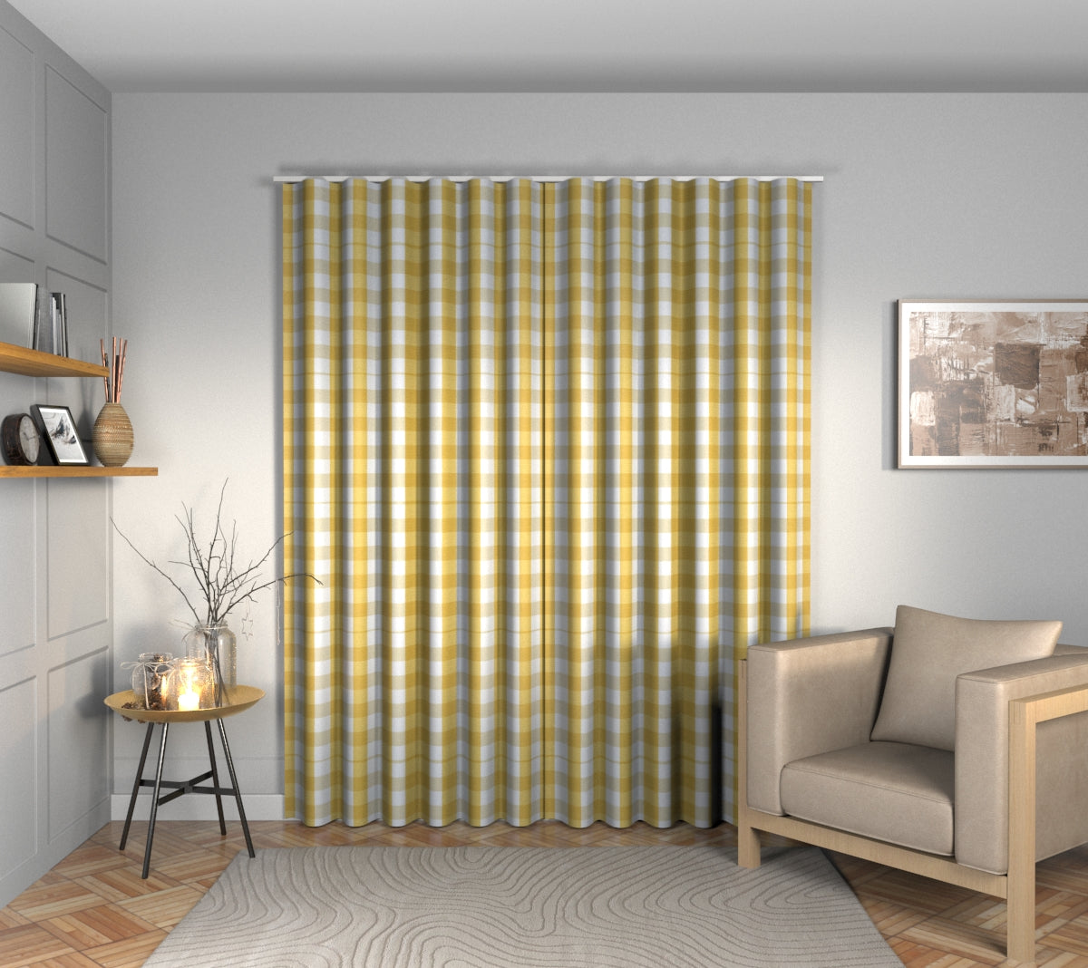 Kemble Sunflower Wave Curtain