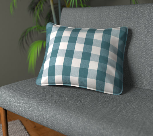 Kemble Robin Egg Piped Cushion