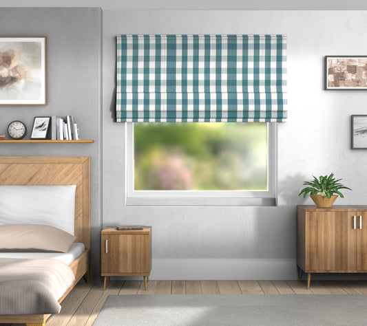 Kemble Robin Egg Default Roman Blind
