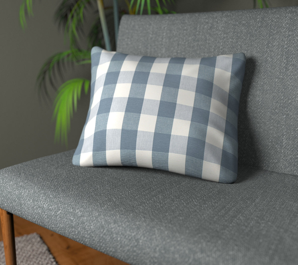 Kemble Harbour Grey Plain Cushion