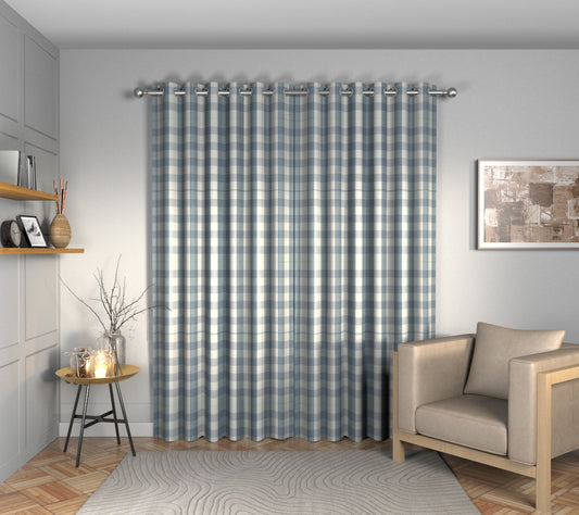 Kemble Harbour Grey Eyelets Curtain