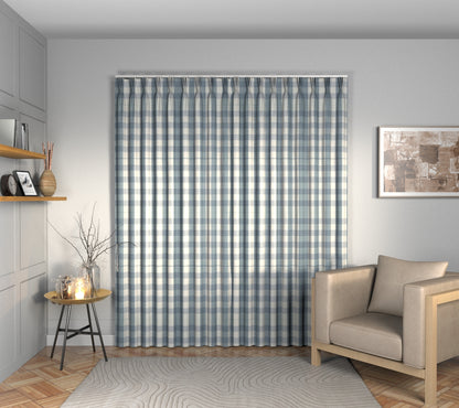 Kemble Harbour Grey Triple Pleat Curtain